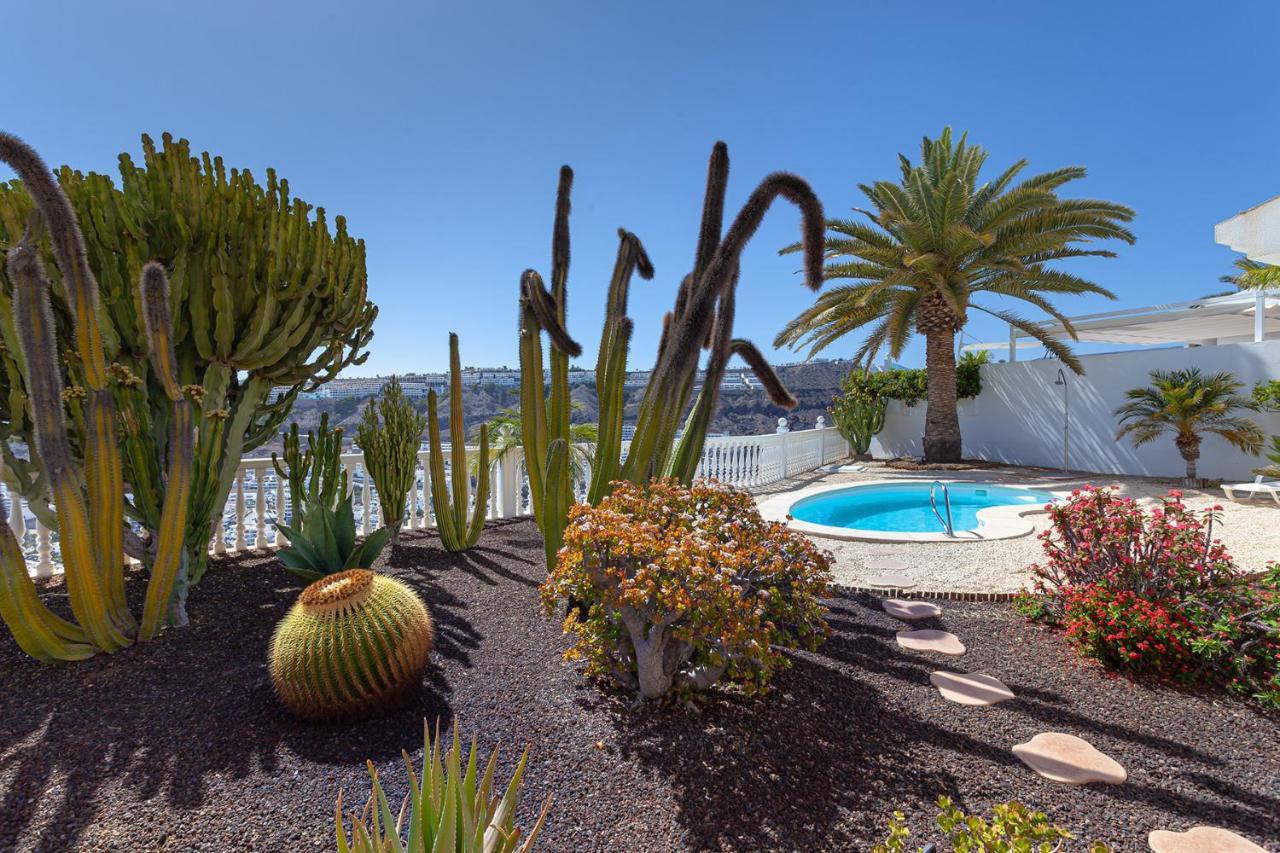 Stunning Villa With Breathtaking Ocean View Mogán Екстериор снимка
