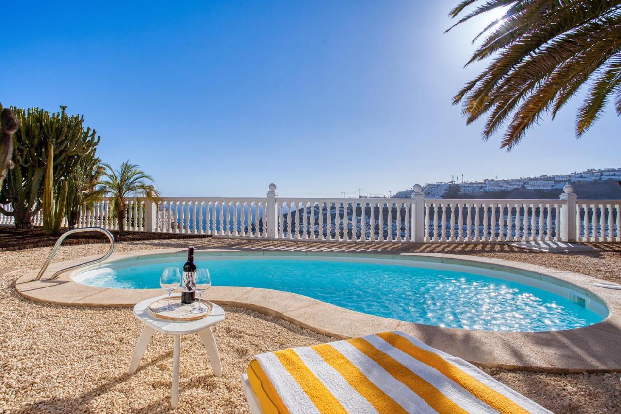 Stunning Villa With Breathtaking Ocean View Mogán Екстериор снимка